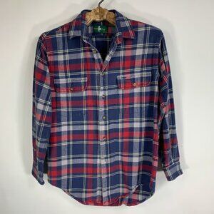 Vintage Heavy Flannel Shacket Small 14 Cotton